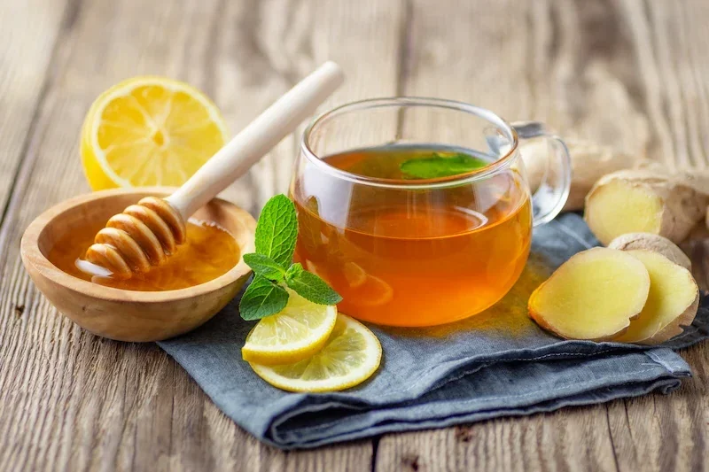 ginger tea with honey